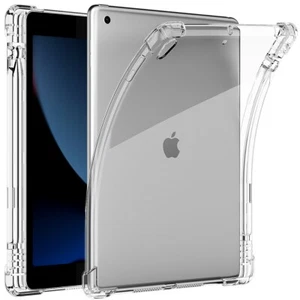 For iPad 9th/8th/7th Generation 10.2 in Case Clear TPU Shockproof Cover Pen Slot - Picture 1 of 11