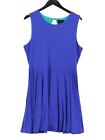 Cynthia Rowley Women's Midi Dress Xl Blue Rayon With Spandex A-Line
