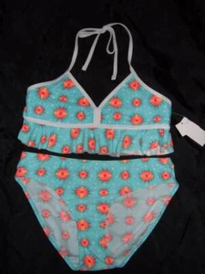 NWT ~ JOE BOXER 2 pc swimsuit Halter top Bikini bottom Aztec print Girls XL 14 - Picture 1 of 2