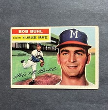 1956 Topps Bob Buhl #244 Vintage Baseball Card