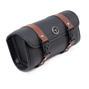 Nuevo manillar de cuero PU para motocicleta horquilla delantera bolsa de herramientas bolsa de almacenamiento cesta - Imagen 1 de 8