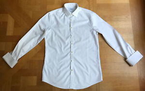 Charles Tyrwhitt White Twill shirt 16.5  Extra Slim Fit Non Iron  Excellent  Q