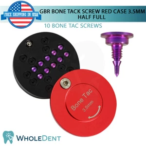 GBR Bon Tack Tornillo 3,5 mm Pin Rojo Media Estuche Fijación de Membrana Dental Im Plant Tac - Imagen 1 de 5