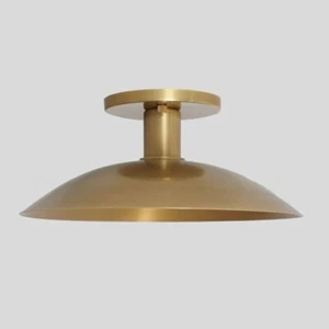 1 Light Wall Light Modern Brass Sputnik Ceiling Flush Mount Chandelier - Picture 1 of 5