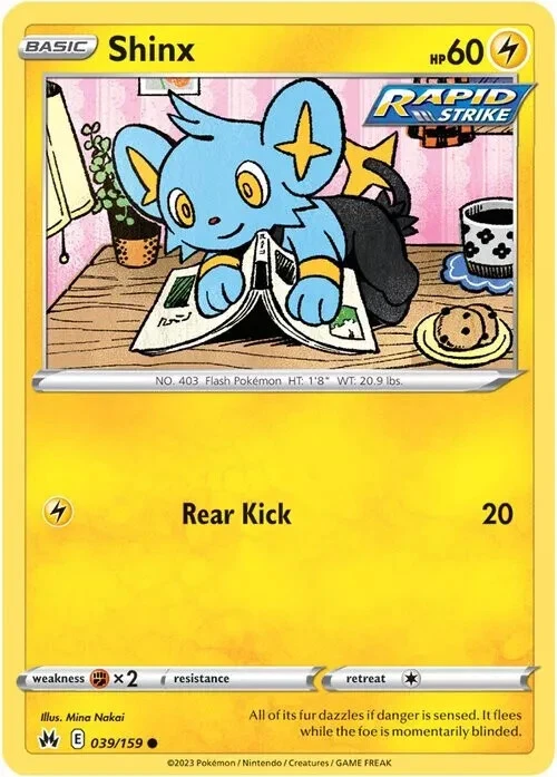 Pokemon TCG Crown Zenith Shinx 039/159 NM  - Image 1 of 1