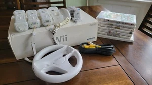 Consola Nintendo Wii COMPATIBLE GAMECUBE RVL-001 (EE. UU.) Paquete Juegos Accesorios - Imagen 1 de 24