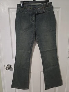 Squeeze Girls Denim Blue Jeans Embroidered Girls Size 7/8   - Picture 1 of 5