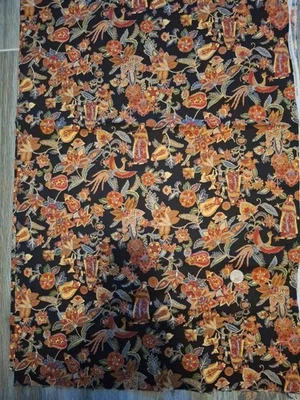 Alexander Henry Dynasty Fabric 1994 Jacobean Women Birds Flowers  Animals 2 Yard - Image 1 of 4
