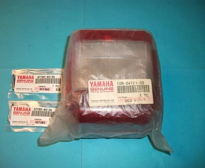 Yamaha Maxim XJ750/XJ1100 luz trasera lente y tornillos #10M-84721-00-00 (NOS-OEM) Foto 1 de 4