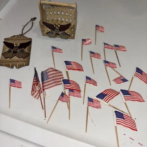 Vintage Tiny American Flags On Sticks And More - Bild 1 von 10