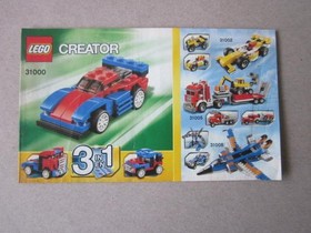 Lego Building Instructions Instruction Creator 31000, 3 in 1