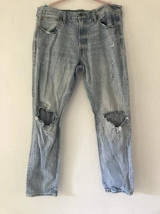 American Eagle Outfitters hellblaue Jeans W 36 L 32 Ripped Style Herrenjeans - Bild 1 von 23
