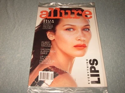 Allure Magazine The Beauty Expert Bella Hadid The Lips Issue  2018 Wrapped - Image 1 of 2