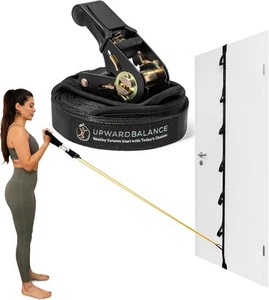 Door Anchor Strap for Resistance Bands - Heavy-Duty Multi-Loop Black  - Picture 1 of 6