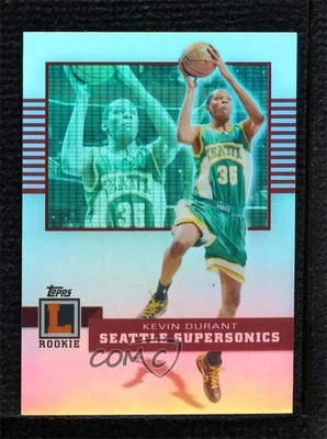 2007-08 Topps Letterman Rookie Refractor /99 Kevin Durant #56 Rookie RC - Image 1 of 2