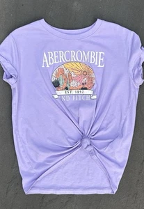 Abercrombie Kids Girls Short Sleeve Shirt size 7/8 Extra Small 7 8 - Picture 1 of 4
