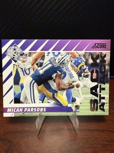 Micah Parsons Sack Attack Insert-2024 Panini Score #2 Dallas Cowboys NFL - Picture 1 of 2