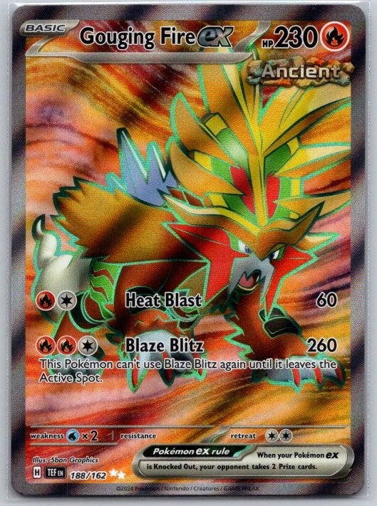 Gouging Fire ex - 188/162 SV05: Temporal Forces NM - Image 1 of 2