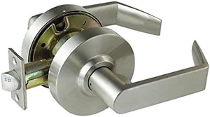 Commercial Satin Chrome Passage Levers Heavy Duty Grade 2 Handle Hall and Closet - Picture 1 of 4