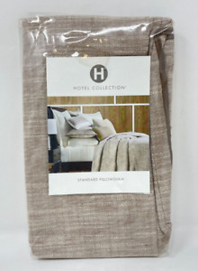 Hotel Collection Pebble Diamond Cotton Pillow Sham - STANDARD - Beige / Brown