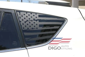 (2)Fits 2013-2018 Toyota Rav4 USA Distressed Flag Decals sticker for Rear window - Picture 1 of 3