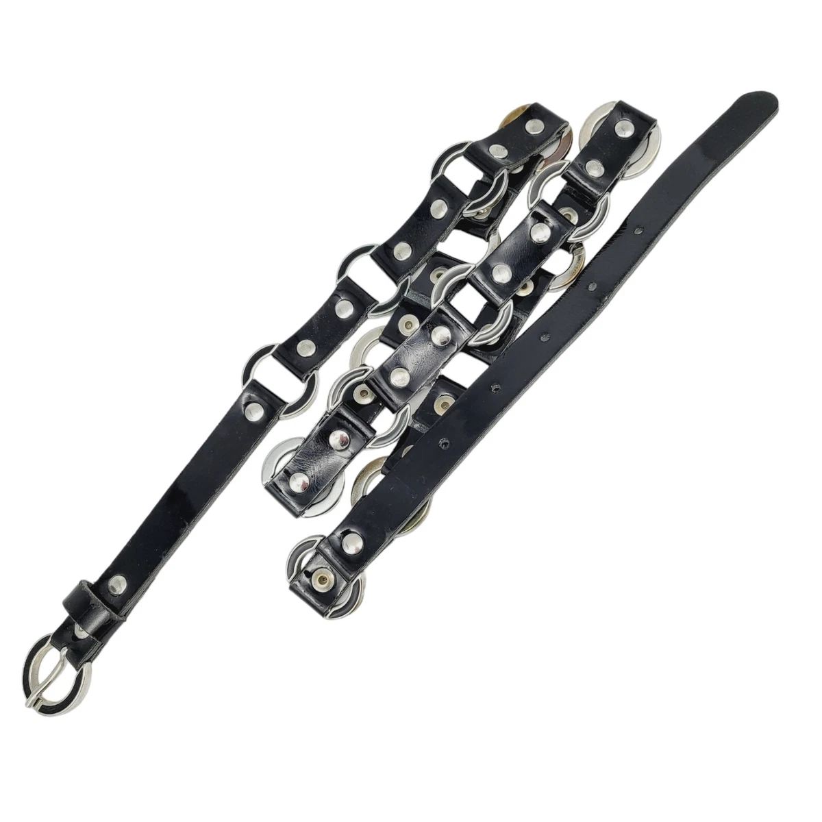 Antoniazzi Firenze Black Italian Patent Leather Section Belt 