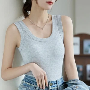 With Chest Cushion Large Camisole Women Large Size Suspender Vest Daily - Picture 1 of 16