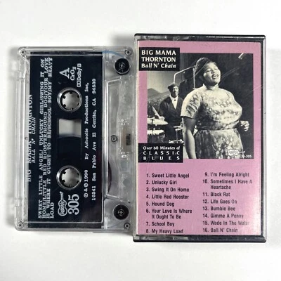 Big Mama Thornton- Ball N' Chain (1990) Cassette Tape Arhoolie Blues Tested - Imagem 1 de 3