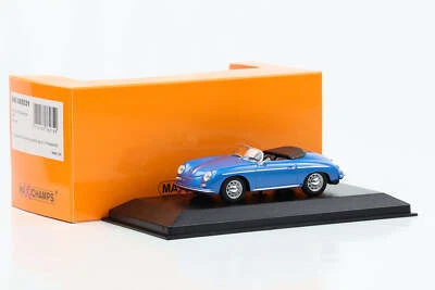 1:43 Porsche 356 Speedster 1956 Metallico Blu Maxichamps Minichamps - Immagine 1 di 3