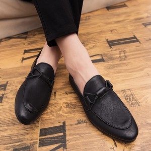 Mens Leisure Leather Shoes Slip on Flats loafers slip on Nightclub Casual pointy