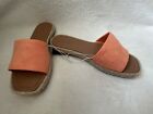 Universal Thread Slide Sandals Espadrille Women?s Sz 10 Shoes Maren Orange