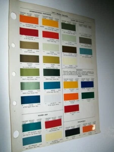 1971 IH International JEEP Pickup SCOUT DuPont truck paint chips set - Picture 1 of 1