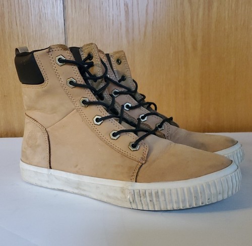 Stivali sneaker Timberland da donna taglia 7 5 Skyla Bay 6 pollici in nabuk di grano A2C3S
