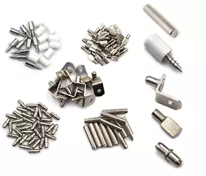Binifimux 125Pcs Shelf Pins Kit,5 Styles Shelf Support Pegs, Bookshelf Pegs - Picture 1 of 12
