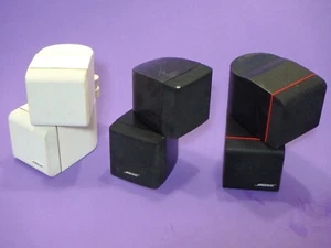 BOSE DOUBLE CUBE SPEAKERS   REDLINE/WHITE/BLACK   3 DIFFERENT SPEAKERS - Picture 1 of 11
