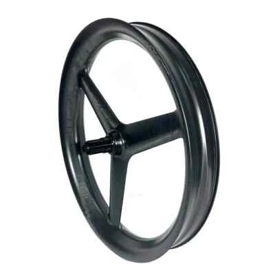 26ER Tri Spoke Fat Bike Carbon Wheelset 80mm Width Tubeless Centerlock 6 Bolts - Image 1 of 4