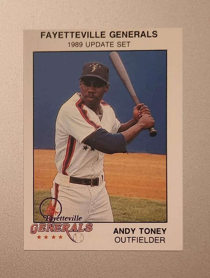 1989 Update Set Minor League Fayetteville Generals Andy Toney #3 - Image 1 of 1