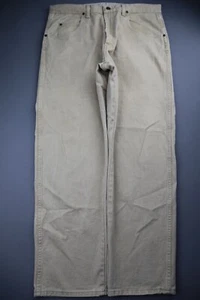 Pantalones de mezclilla para hombre Wrangler de desgaste resistente marrón recto talla 36x30 - Imagen 1 de 8