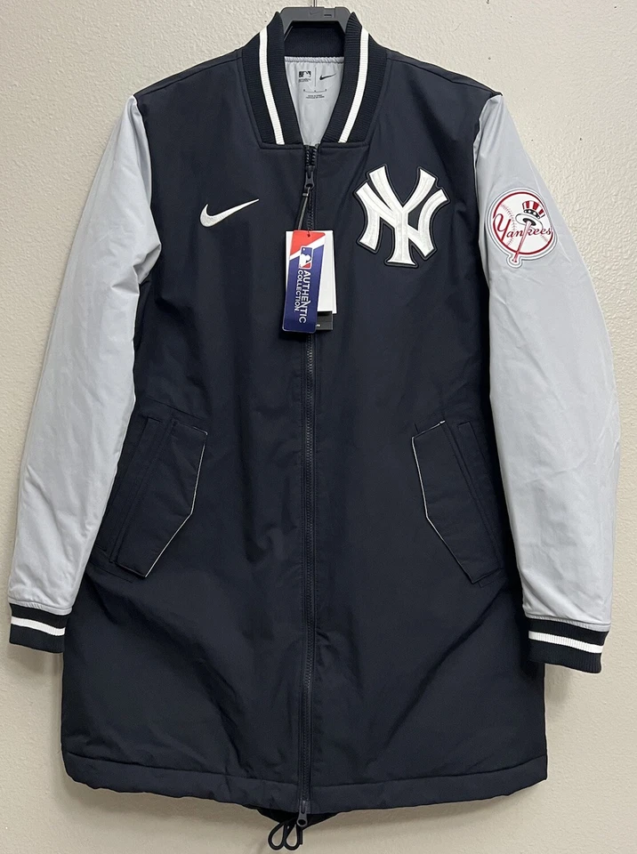 Nike New York Yankees MLB Authentic Collection Dugout Coat Jacket Sz Medium
