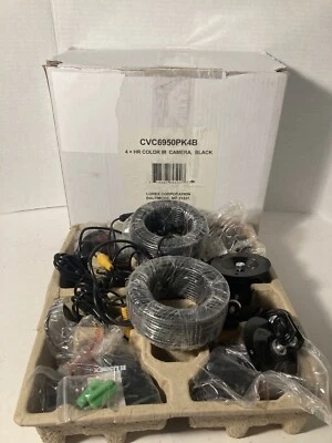 4 LOREX HR AIS Color Camera Security Bullet Model MC6950 w/ Data Cables - Image 1 of 4