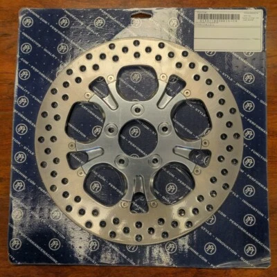 Performance Machine PM Recon Chrome 11.8 Front Brake Rotor Harley - Image 1 of 2