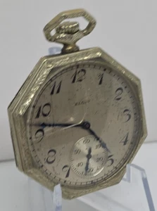 OLD VINTAGE Octagon 12s PARTS REPAIR RESTORATION PROJECT POCKET WATCH AS IS - Picture 1 of 14