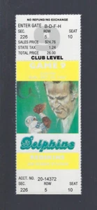 MARINO 3 TDs 1987 NFL WASHINGTON REDSKINS @ MIAMI DOLPHINS FULL FOOTBALL TICKET - Picture 1 of 1