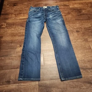Mens Jeans  Ariat  M4 Relaxed Fit Bootcut 36x30 Blue - Picture 1 of 16