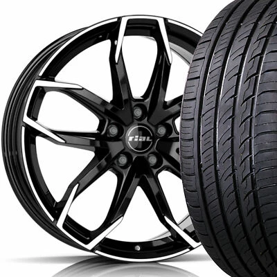 19" Rial Lucca Black Polish Sommerräder 225/35 R19 Sommerreifen für VW Golf 8 - Bild 1 von 4