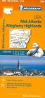Michelin Map of the Mid-Atlantic Allegheny Highlands, USA, Michelin Map #582