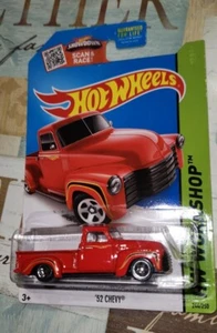 Hot Wheels 2015 HW OFFICINA '52 Chevy 244/250 (Rosso) - Foto 1 di 3