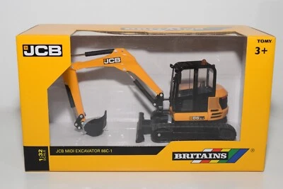 B4 1:32 BRITAINS 43013 JCB MIDI 86C-1 EXCAVATOR EXCAVATOR CRANE MIB 4 - Image 1 of 4
