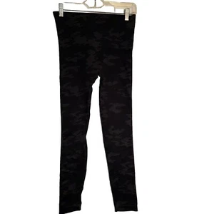 SPANX Womens Med Camo Compression Leggings Slimming Wide Waist Band - Picture 1 of 7