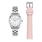 Womens Wristwatch + Watchband BREIL Tribe TIME OF LOVE EW0701 Steel White Pink